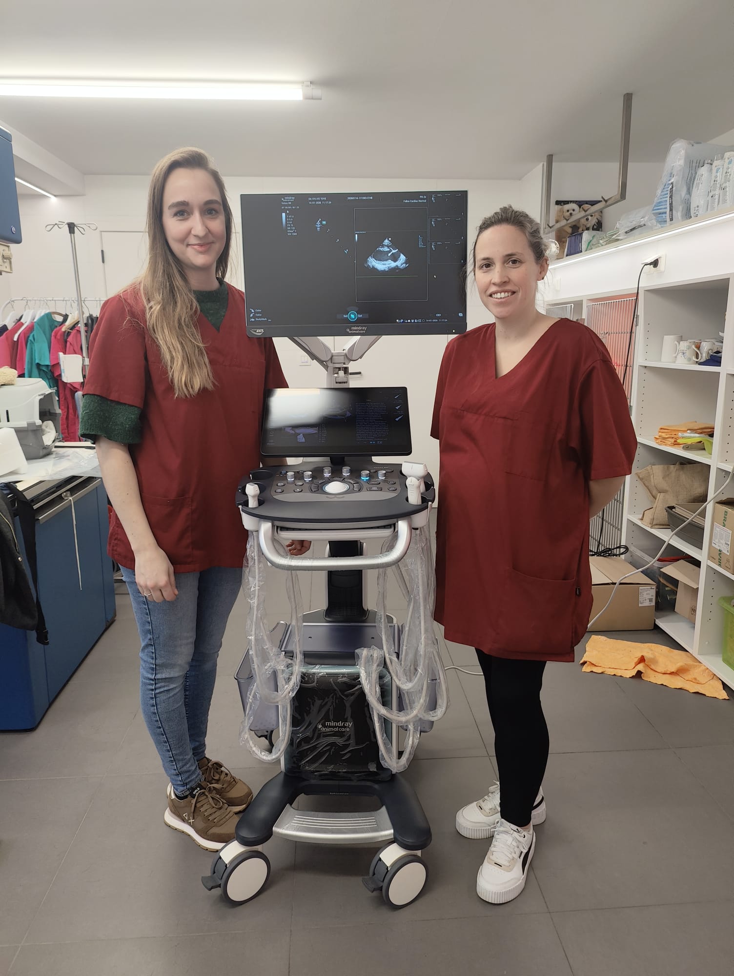 We konden de Vetus 80 van Mindray Animal installeren bij Dr. Sylvie Toye. De Vetus 80 was een welgekomen upgrade ten opzichte van het oude echo toestel.