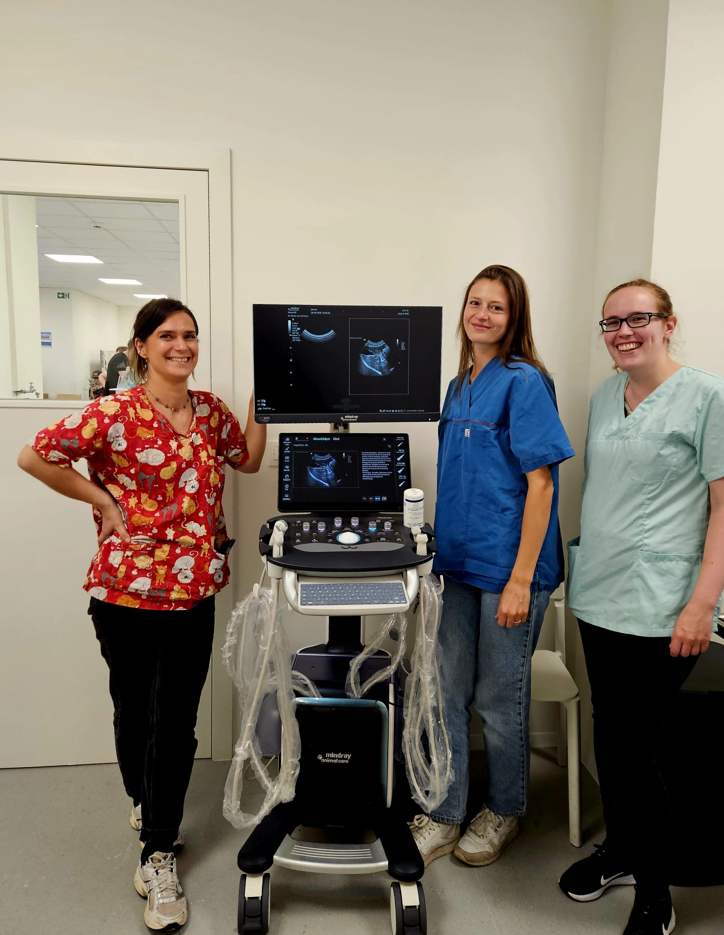 Bruvet Nesto koos voor de Mindray Vetus 80, een geavanceerd systeem dat uitstekende prestaties levert voor zowel abdominale als cardiale echografie.