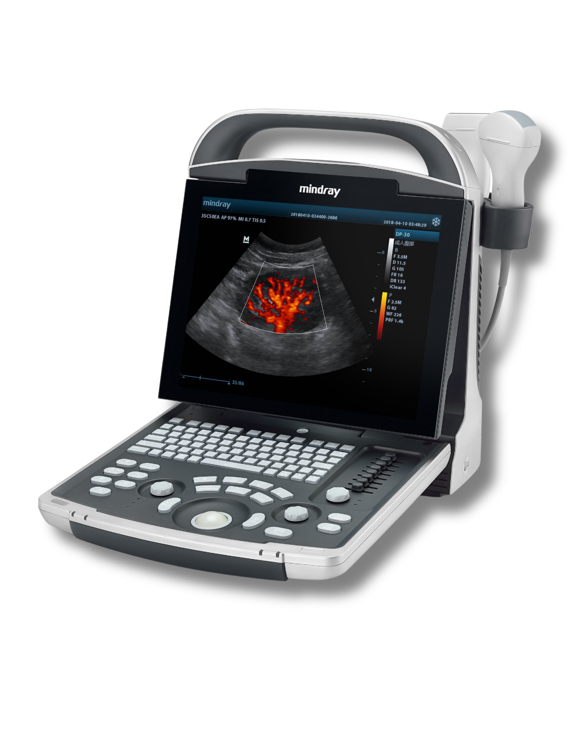 Mindray DP30Vet Power | Advanced Veterinary Ultrasound System - Echomedic Mindray DP30 Vet Power veterinaire echografie met Power Doppler voor reproductieonderzoek bij paarden en abdominale diagnostiek bij kleine huisdieren