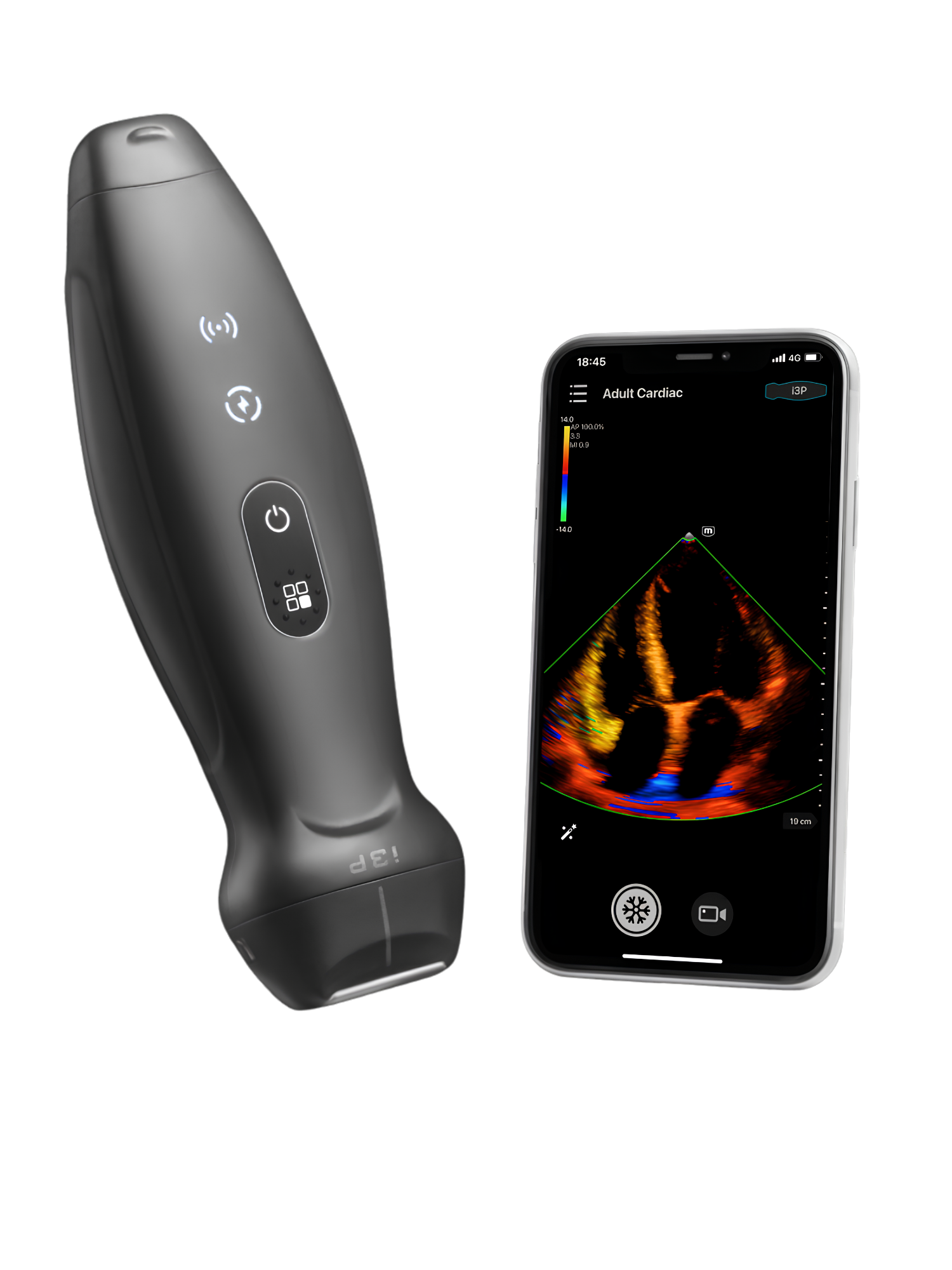 Mindray TE Air i3P – Wireless Handheld Echo System | Echomedic Mindray TE Air i3P draadloze phased array probe voor spoed, IC, peri-operatieve diagnostiek en FAST-scans bij gezelschapsdieren en paarden