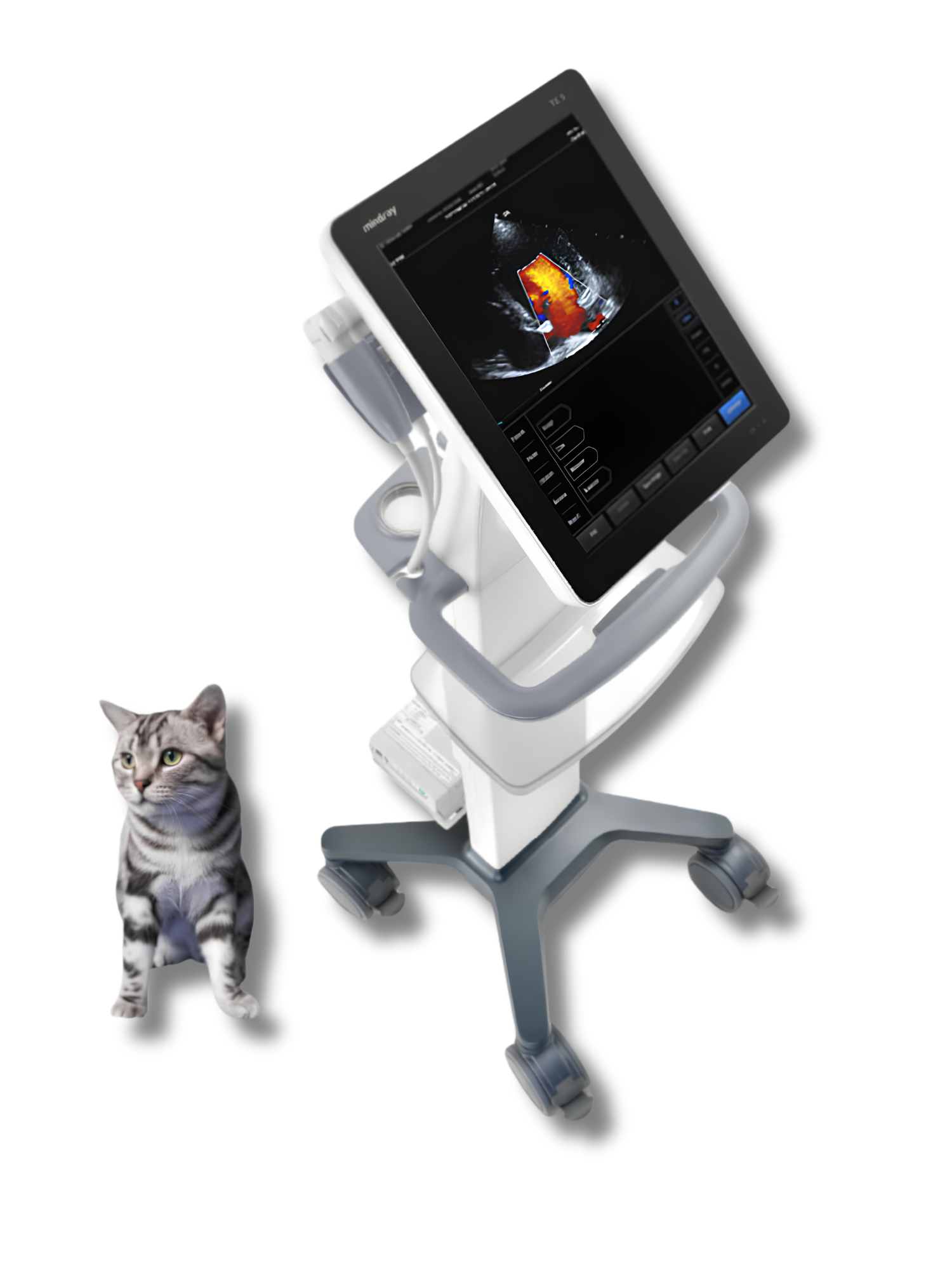 Mindray TE5 Vet – Compact Color Doppler Ultrasound System | Echomedic Mindray TE5 Vet compacte touchscreen veterinaire echografie voor point-of-care diagnostiek bij huisdieren, paarden en exotische dieren