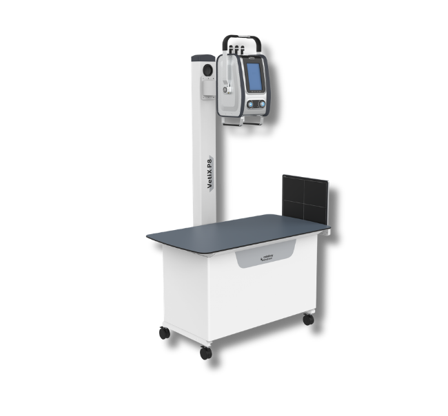 Mindray VetiX P8 compact Full DR systeem voor veterinaire digitale radiografie bij huisdieren en paarden