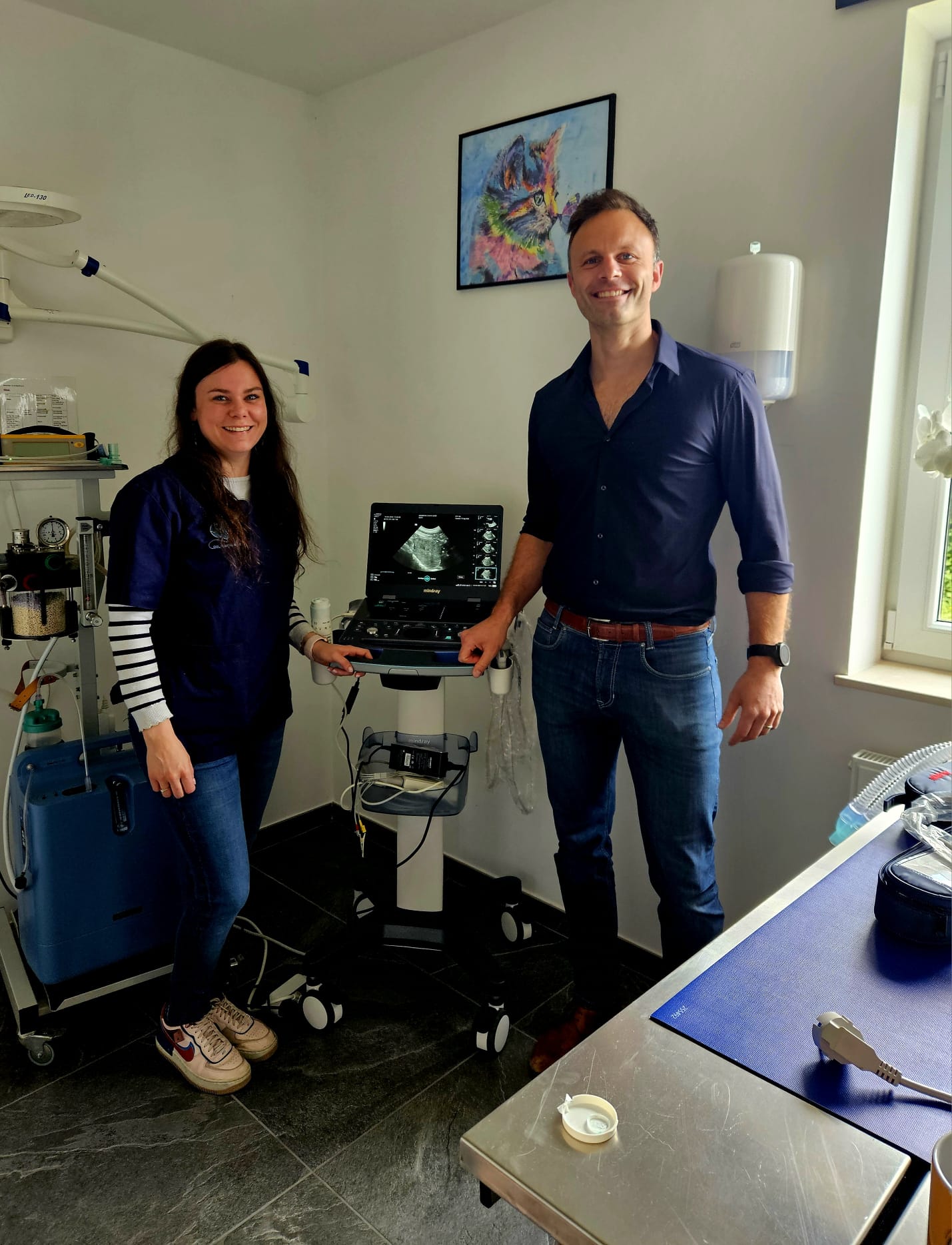 Onlangs konden we, na de eerste instalaltie en training, de tweede applicatie training bij Dr. Noirfalise verzorgen.