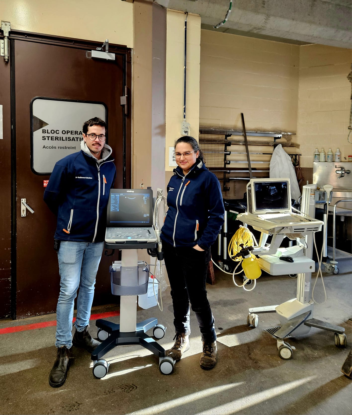 Vandaag konden we de DP50Vet installeren bij dr. Cesarini en Cabballero van Uliège - La Clinique Equine.