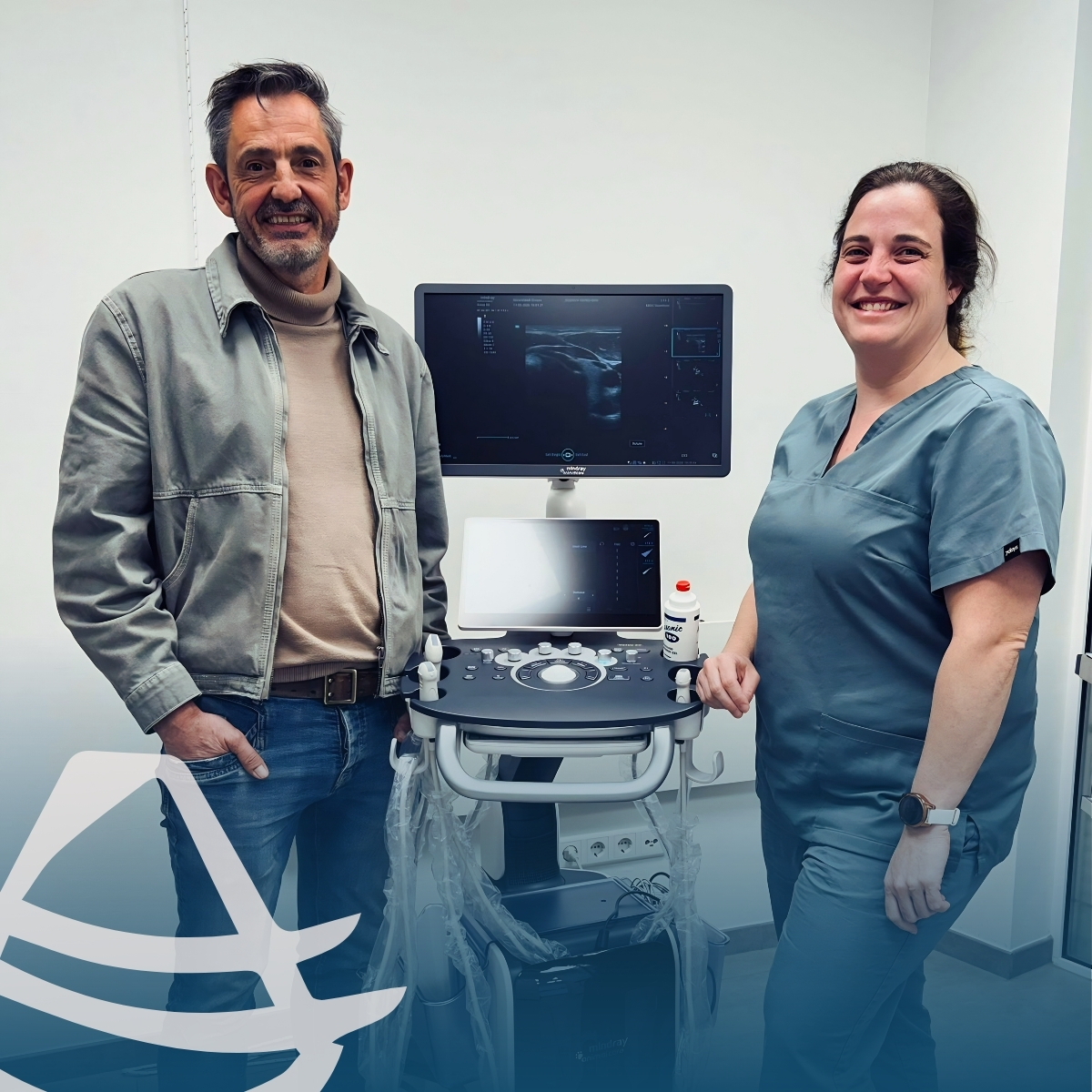 Afgelopen maandag heeft het team van Echomedic een Mindray Animal Medical Vetus 50 met cardiale probe geleverd en geïnstalleerd bij Dierenkliniek Drunen.