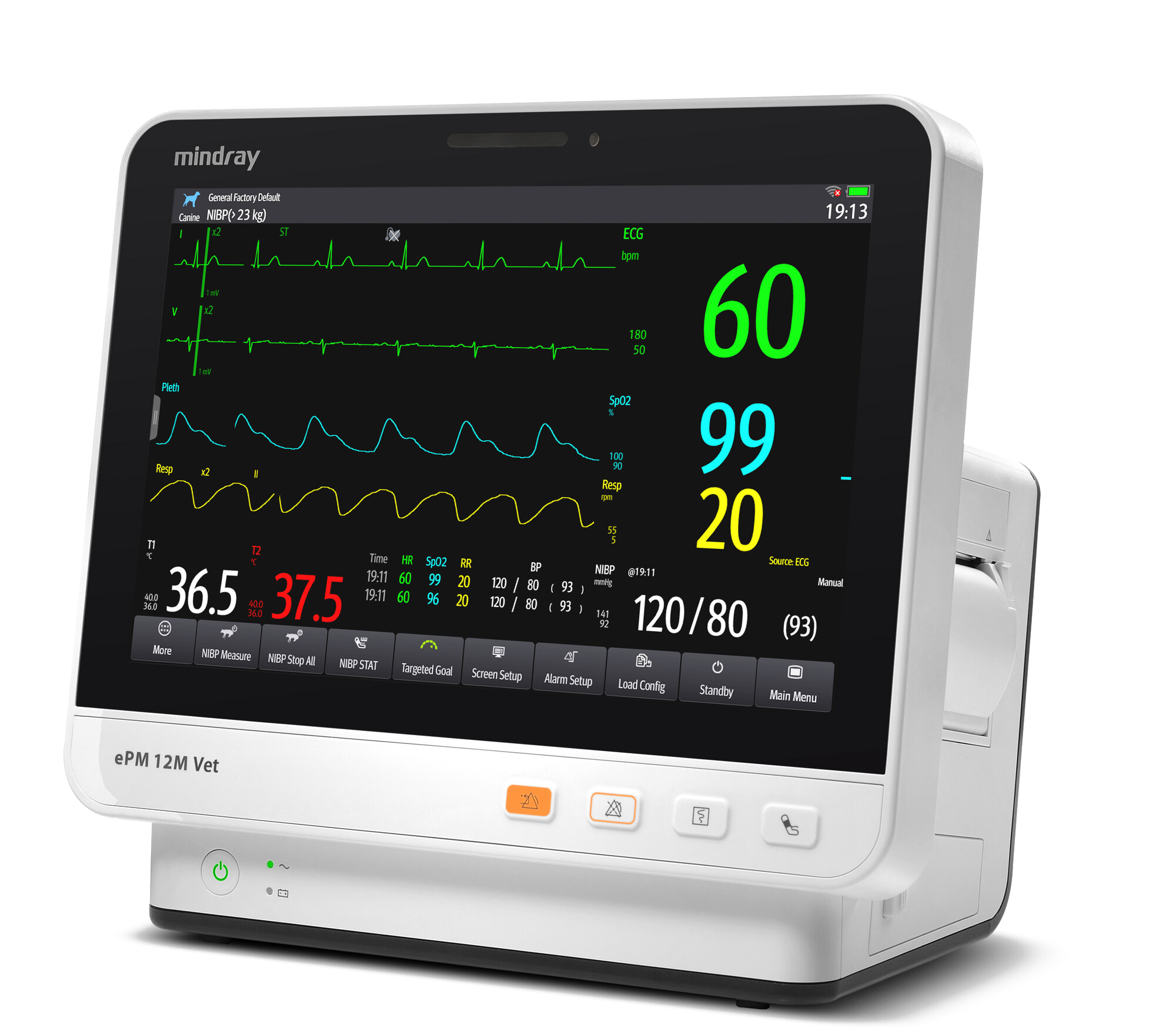 Mindray ePM 12M Vet veterinaire patiëntmonitor