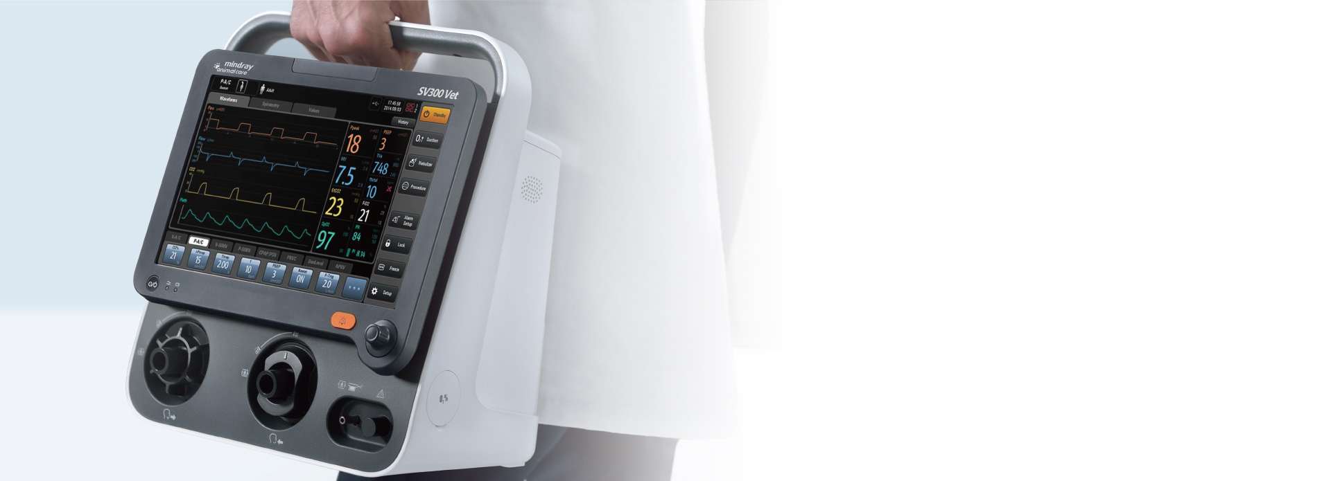 Mindray SV300 Pro Vet veterinaire ICU-ventilator