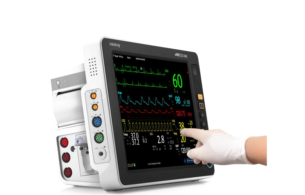 Mindray uMEC12 Vet Mindray uMEC12 Vet veterinaire patiëntmonitor