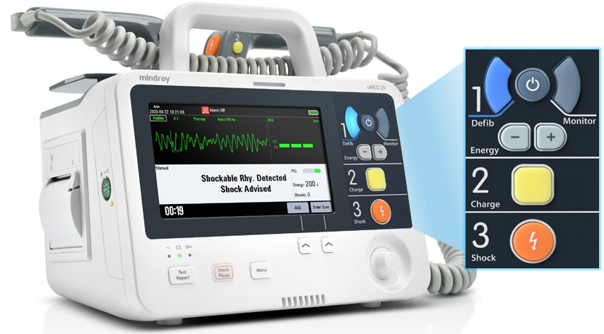 Mindray uMED 20 Vet Mindray uMED 20 Vet veterinaire defibrillator-monitor