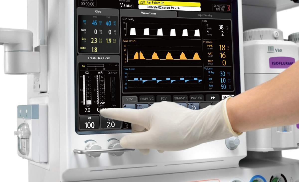 Mindray WATO EX-65 Pro Vet Mindray WATO EX-65 Pro Vet veterinair anesthesietoestel